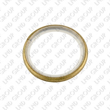 Кольцо с пластиковой вставкой круглое Cassa de lux
